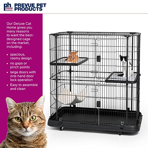 Prevue Pet Products Premium/Deluxe Cat Home, Black