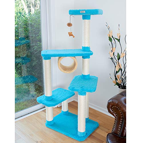Premium Cat Tree: Armarkat X6105, Sky Blue