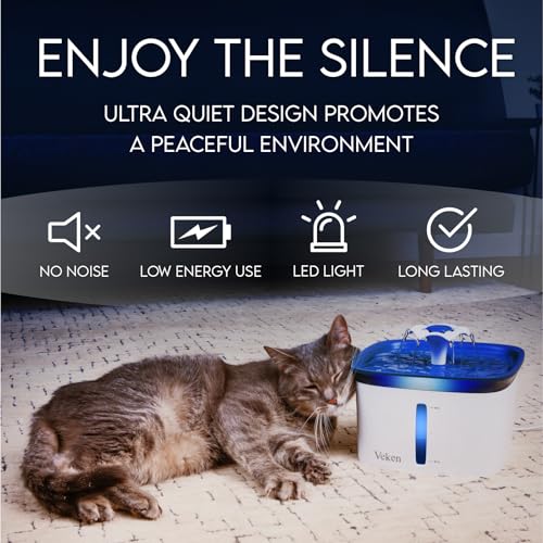 Veken Automatic Pet Fountain - 95oz/2.8L