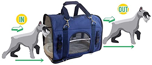 Natuvalle 6-in-1 Sturdy Pet Carrier Backpack, Front Pack, Shoulder Bag, Dog & Cat Carrier, Soft Sided pet Carrier, Small Animal Carrier, Pet Travel Carrier, Car Seat Crate