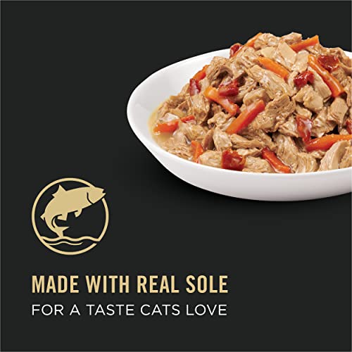 Purina Pro Plan Wet Cat Food, Sole & Vegetable Entree in Sauce - (24) 3 oz. Pull-Top Cans