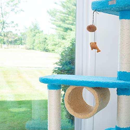Premium Cat Tree: Armarkat X6105, Sky Blue