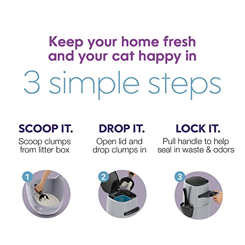 Litter Genie Plus Pail Silver