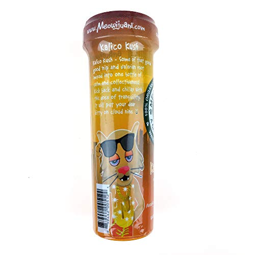 Meowijuana Kalico Kush - Valerian Root and Catnip Blend - Large Bottle