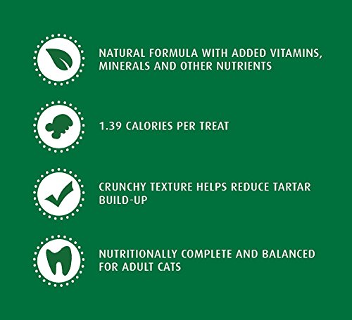 FELINE GREENIES Natural Dental Care Cat Treats Catnip Flavor, 5.5 oz. Pack