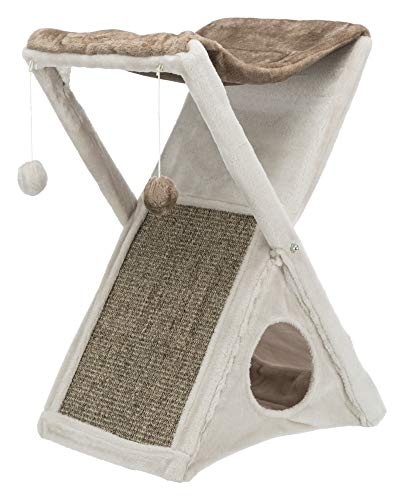 Trixie Pet Products Miguel Fold and Store Cat Tower, 20.25 x 13.75 x 25.5, Gray/Light Gray