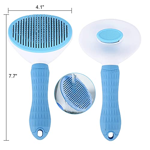 Depets Self Cleaning Slicker Brush - Pet Grooming Tool