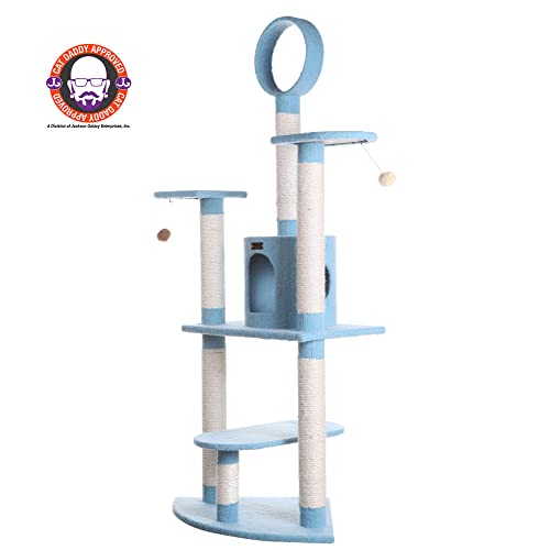 Armarkat Cat Tree - 65-Inch, Model B6605, Sky Blue