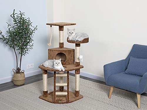 Go Pet Club Cat Tree,47.5-inch,Brown