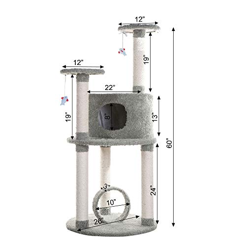 Armarkat Premium Cat Tree, Model X6001, Dark Seagreen