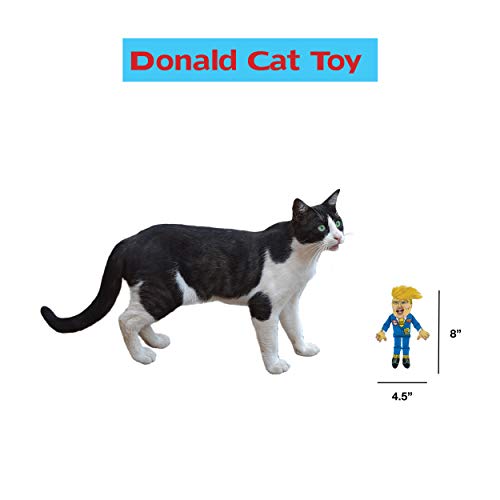 FUZZU Donald Trump Presidential Parody Novelty Cat Toy - Durable & Non-Toxic with U.S. Grown Certified Organic Catnip (8")