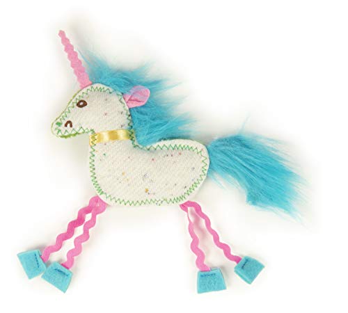 SmartyKat Fantasy Frenzy Crinkle Unicorn Catnip and Silvervine Plush Cat Toy