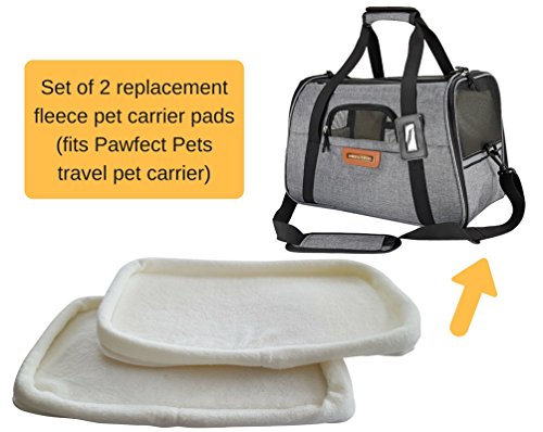 Premium Pet Travel Carrier, Airline Approved, Soft-Sided, Comes with Two Pet Mats, Perfect for Small Dogs and Cats (Replacement Mats)