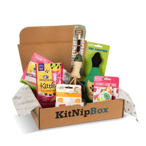 KitNipBox - Monthly Cat Subscription Box of Cat Toys, Treats and Goodies: Happy Cat