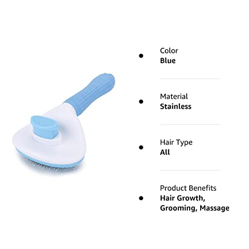 Depets Self Cleaning Slicker Brush - Pet Grooming Tool