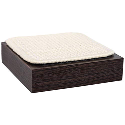 PetFusion Cat Activity Wall Shelves - Single Small Shelf. Sisal Surfaces for cat Scratching & Plush to Lounge, Neutral Design & Color Tones. Easy & Secure Wall Mount