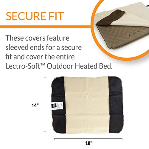 K&H Pet Products Lectro-Soft Replacement Cover Small Fleece 14" x 18" (Heated Pad Not Included)