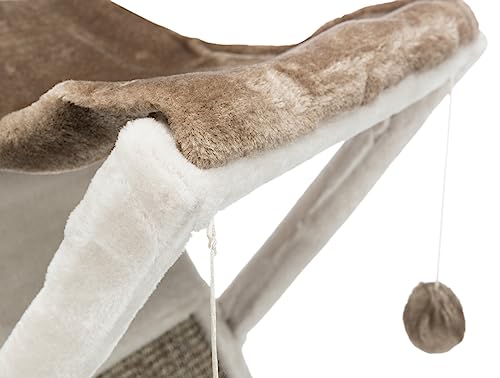 Trixie Pet Products Miguel Fold and Store Cat Tower, 20.25 x 13.75 x 25.5, Gray/Light Gray