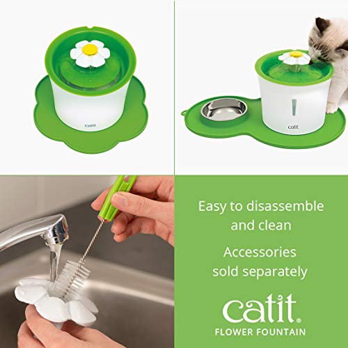 Catit Flower Fountain: 3L Drinking Fountain with Triple-Action Filter