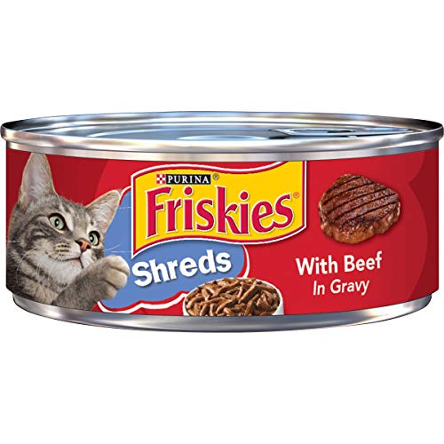Purina Friskies Gravy Wet Cat Food, Shreds With Beef in Gravy - (24) 5.5 oz. Cans
