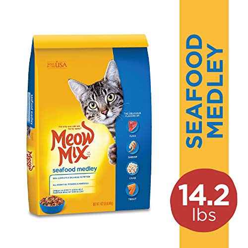 Meow Mix Seafood Medley Dry Cat Food, 14.2 Pounds