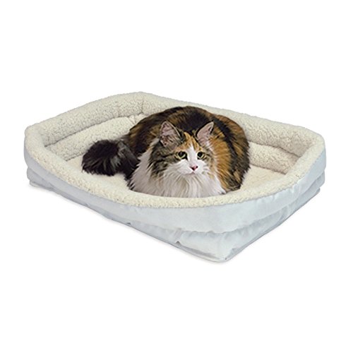 Double Bolster Pet Bed | 22-Inch Dog Bed ideal for XS Dog Breeds & fits 22-Inch Long Dog Crates