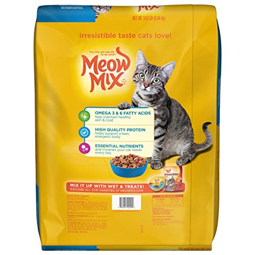 Meow Mix Seafood Medley Dry Cat Food, 14.2 Pounds