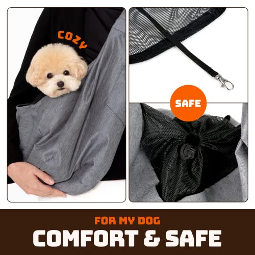 RETRO PUG Pet Carrier for Small and Medium Dogs,Cat - Pet Sling Purse - Front Pack  Travel Puppy Carrying Bag  Doggie Pouch  Adjustable Shoulder Strap  Tote Papoose  Chest Holder - 15~20 lbs