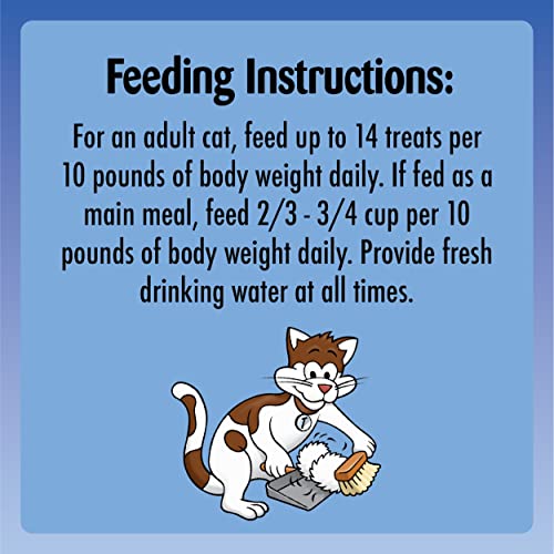 TEMPTATIONS Hairball Control Crunchy and Soft Cat Treats Chicken Flavor, 2.1 oz. Pouch, Pack of 12