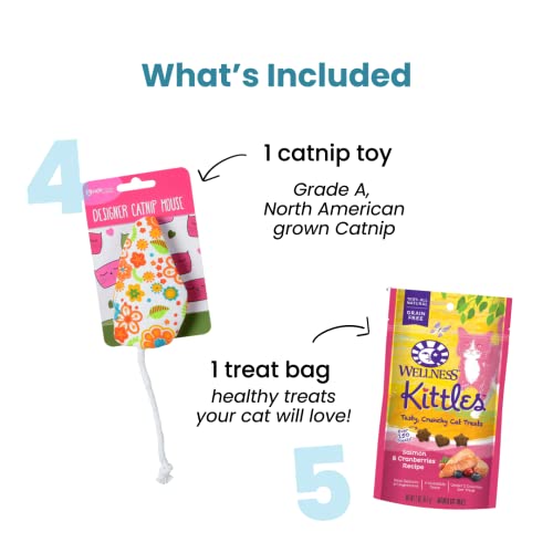 KitNipBox - Monthly Cat Subscription Box of Cat Toys, Treats and Goodies: Happy Cat