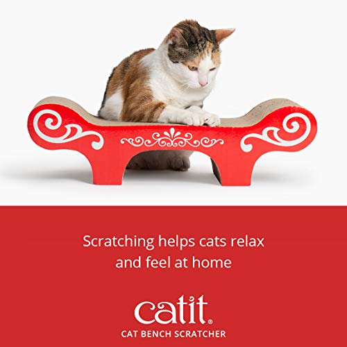 Catit Cat Scratcher with Catnip, Urban Cat Bench, 52416