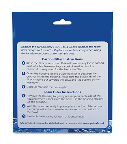 PetSafe Drinkwell Outdoor Dog And Cat Water Fountain Replacement Filter Kit
