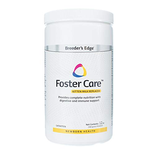 Breeder's Edge Foster Care Feline- Powdered Milk Replacer- for Kittens & Cats- 12oz