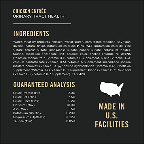 Purina Pro Plan Urinary Tract Health Wet Cat Food Variety Pack, FOCUS Urinary Tract Health Formula - (2 Packs of 12) 3 oz. Cans