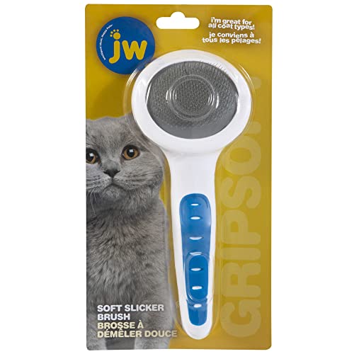 JW Pet Company GripSoft Cat Slicker Brush