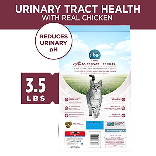 Purina ONE High Protein Dry Cat Food, Urinary Tract Health Formula - 3.5 lb. Bag