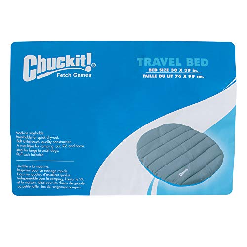 Chuckit! Travel Bed - Comfort on the Go - Blue/Gray - One Size
