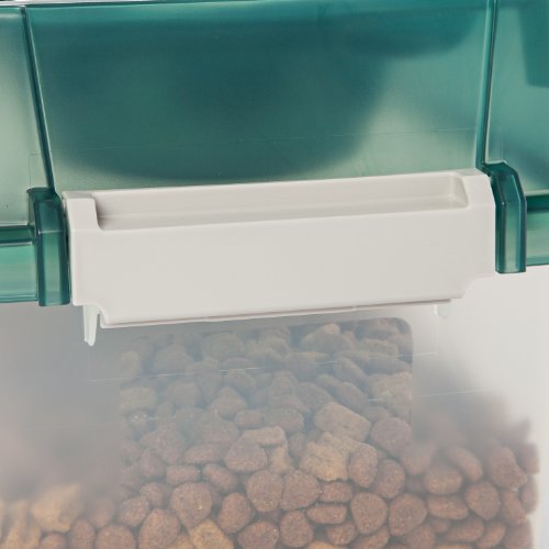 IRIS Medium Elevated Feeder with Airtight Storage, Green
