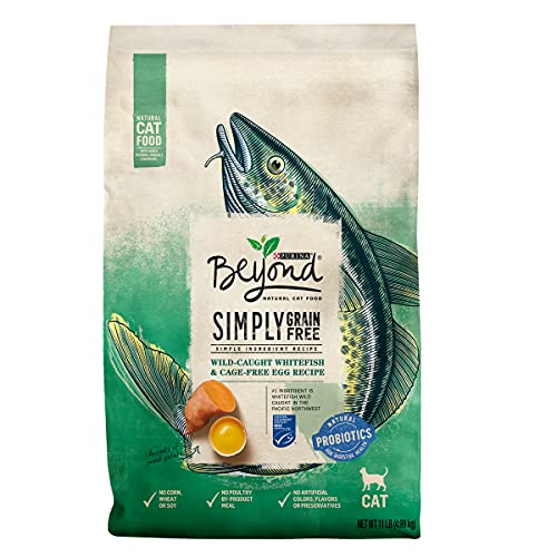 Purina Beyond Grain Free, Natural Dry Cat Food, Grain Free Ocean Whitefish & Egg Recipe - 11 lb. Bag