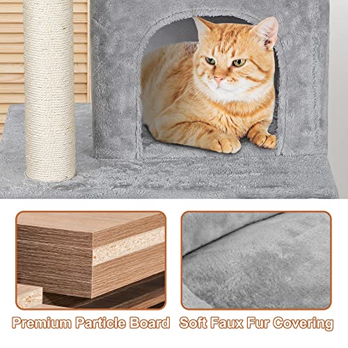 ZENY 33.5'' Cat Tree Tower with Scratching Posts - Kittens House Furniture Trees