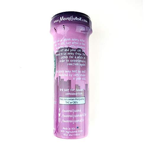 Meowijuana | Organic | Dried Premium Ground Catnip | High Potency Cat Treats | Perfect for Cat Toys | Grown in The USA | Feline & Cat Lover Approved (Mice Dreams, Single Pack)