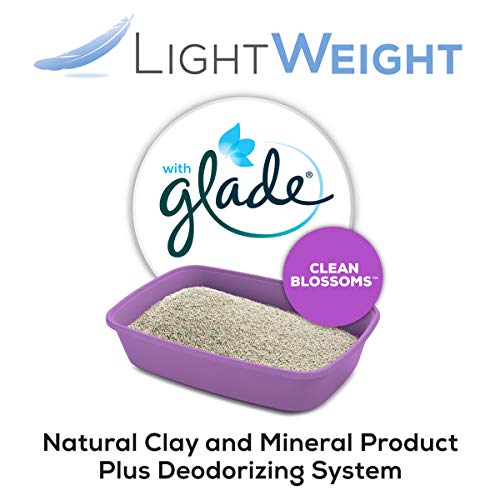 Purina Tidy Cats Light Weight, Low Dust, Clumping Cat Litter, LightWeight Glade Clean Blossoms Multi Cat Litter - (2) 8.5 lb. Jugs