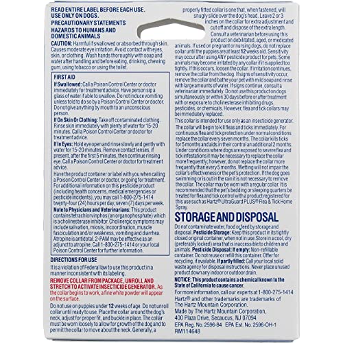 Hartz UltraGuard Plus Flea Tick Collar Dog (Pack of 2)