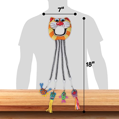 Fat Cat Catfisher Doorknob Hanger with 4 Catnip Lures