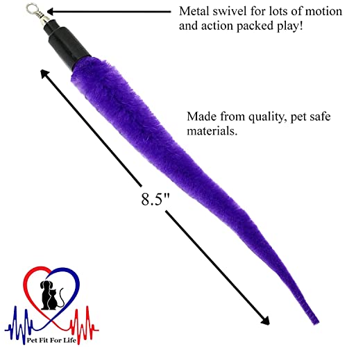 Pet Fit For Life 5 Piece Worms Teaser and Exerciser for Cat and Kitten - Cat Toy Interactive Cat Wand