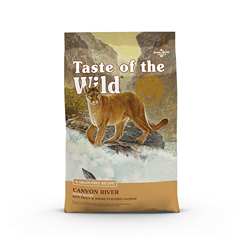 Taste of the Wild Grain Free High Protein Real Meat Recipe Canyon River Premium Dry Cat Food