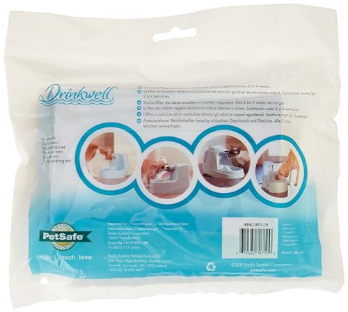 PetSafe Drinkwell Replacement Filter for Original | Platinum | Mini | Big Dog Pet Fountains, Charcoal Carbon Filter for Cats and Dogs