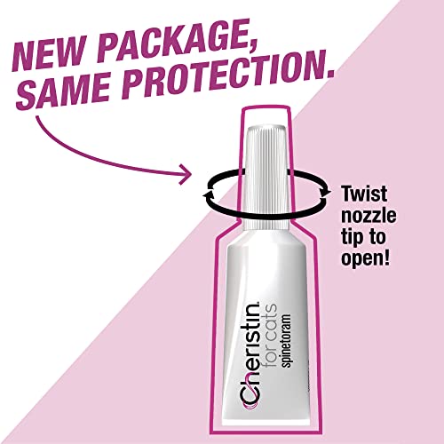 Cheristin for Cats Topical Flea Treatment and Prevention - Long Lasting, Fast Acting and Easy Application Cat Flea Treatment, 6 Monthly Doses