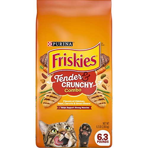 Purina Friskies Dry Cat Food, Tender & Crunchy Combo - 6.3 lb. Bag