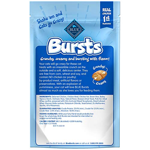 Blue Buffalo Bursts Feline Chicken Flavour Cat Treats, 2 oz.